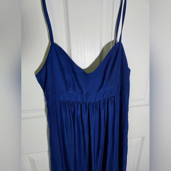Felicity & Coco Blue Maxi Spaghetti Strap Long Dress Large - Picture 10 of 10